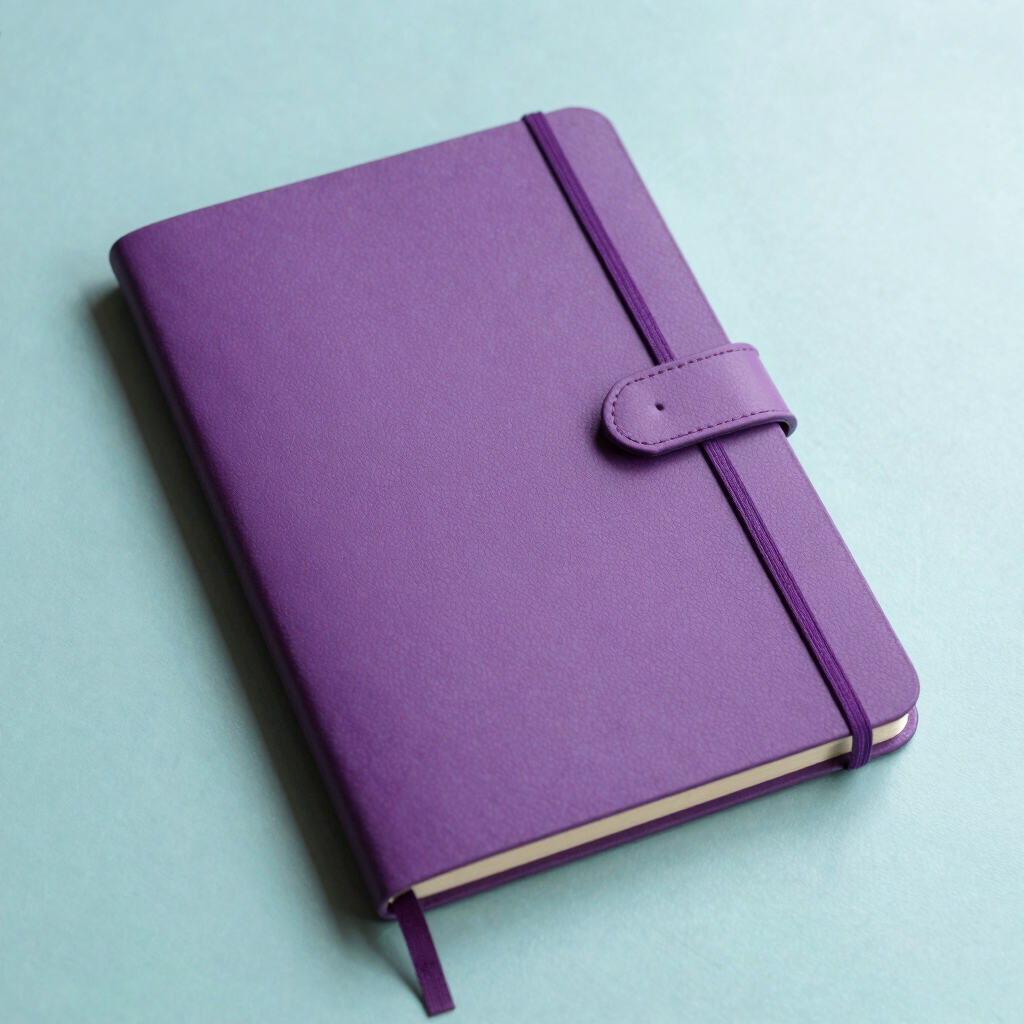 Caderno de Notas Lilás Vibrante