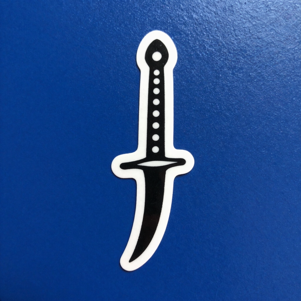 Bass Clef Kunai Sticker