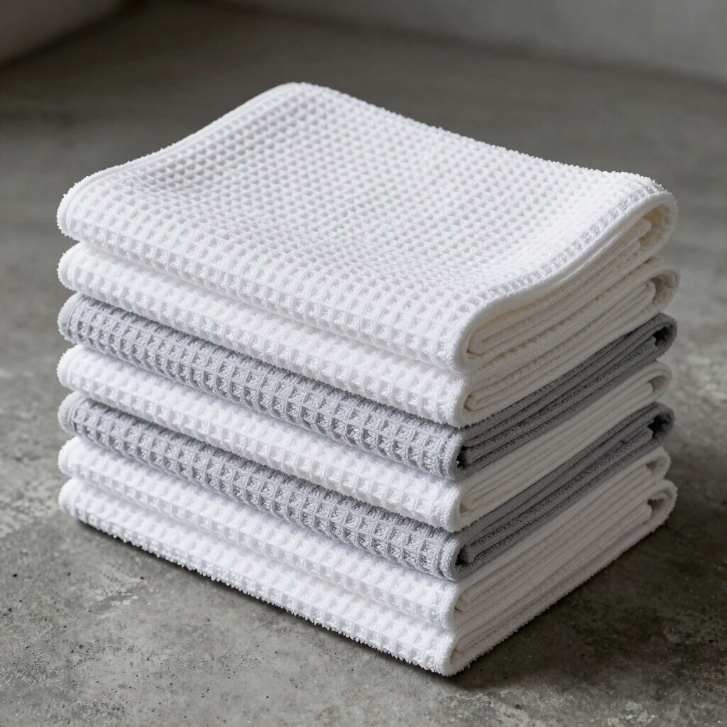Monolith Waffle Face Towels