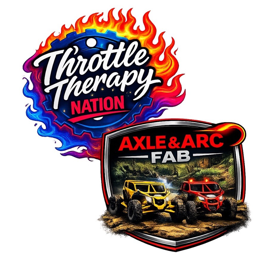 Throttle Therapy Nation and Axle and Arc Fab logo