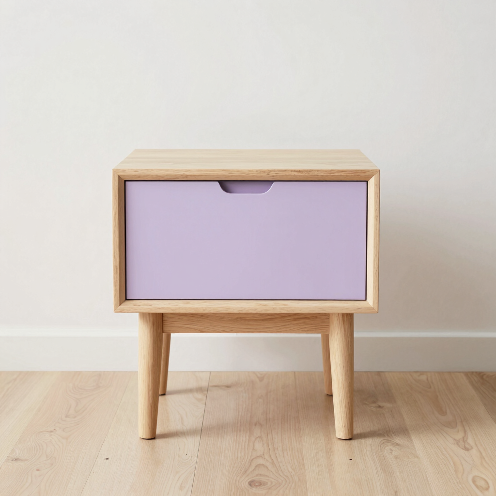 Alva Birch Bedside Table