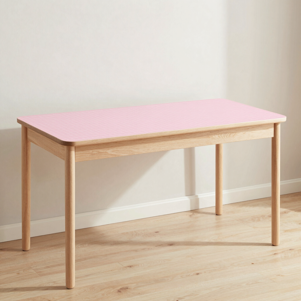 Nordic Grid Pastel Gaming Desk