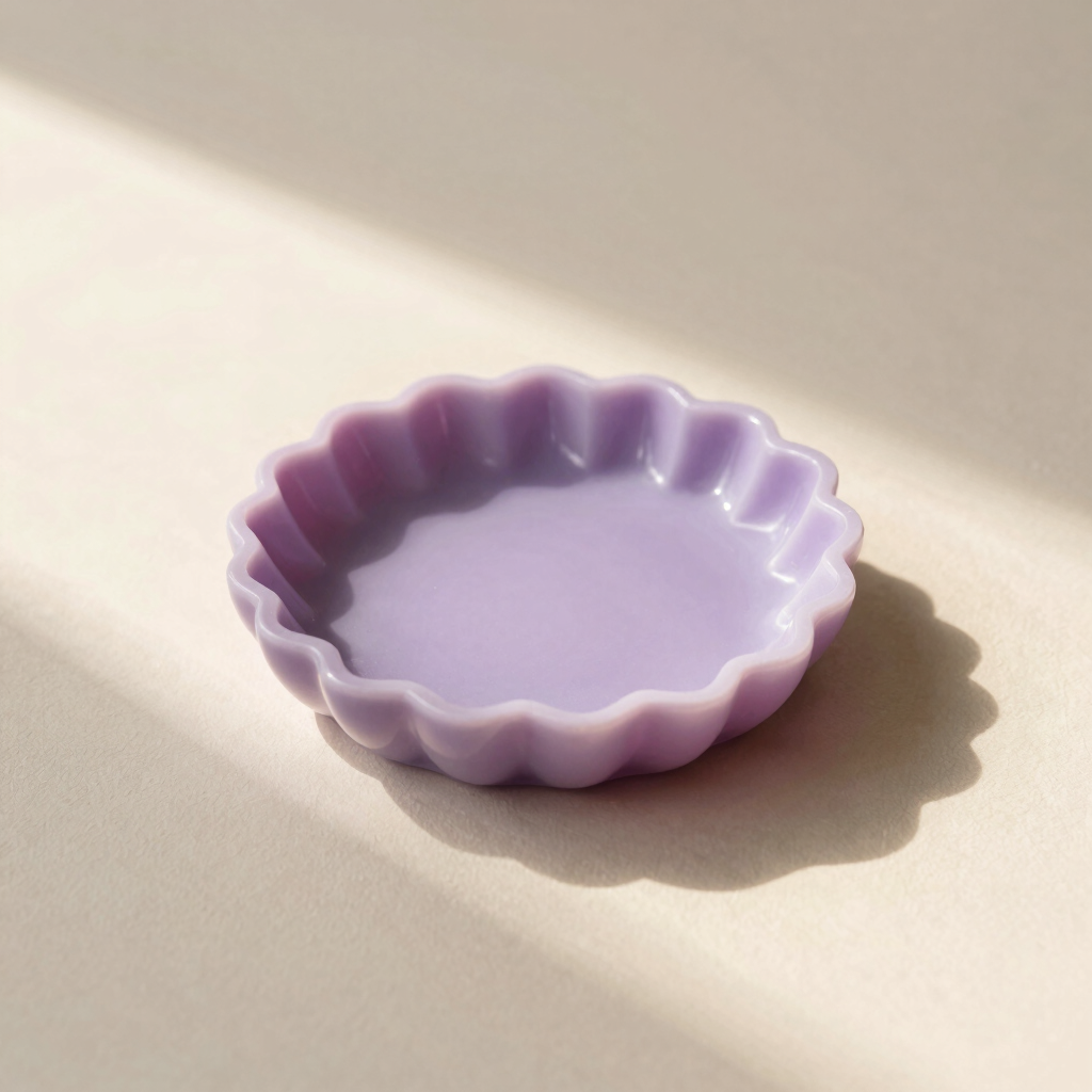 Lilac Swirl Resin Trinket Dish