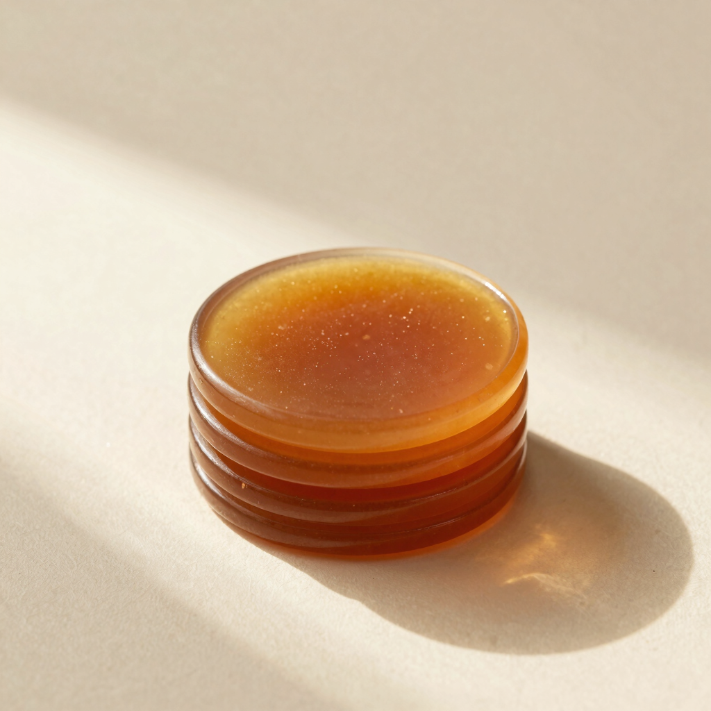 Honey Amber Resin Coaster Set