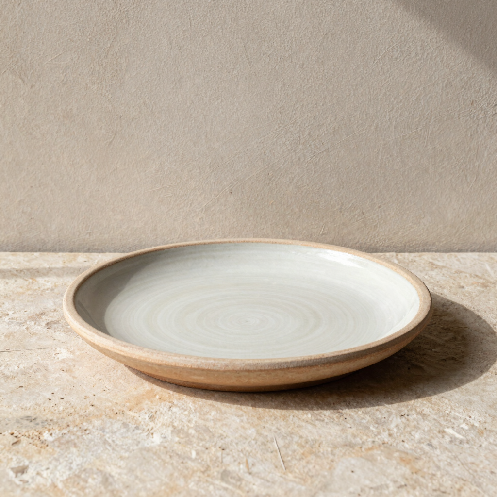 Plato Llano de Barro Esmaltado