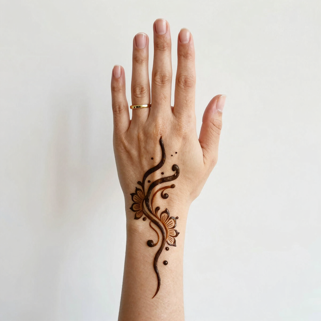 Arabic Minimalist Henna Art