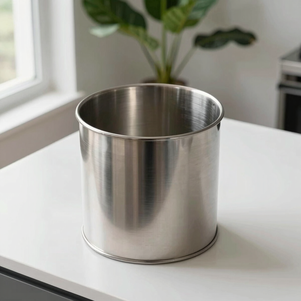 Brushed Steel Compost Bin