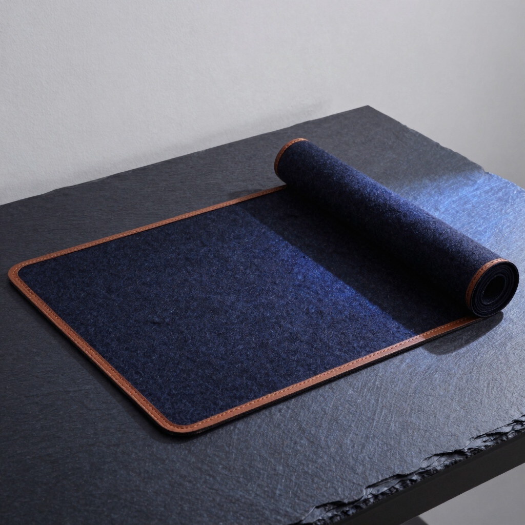Apex Precision Felt & Leather Desk Mat