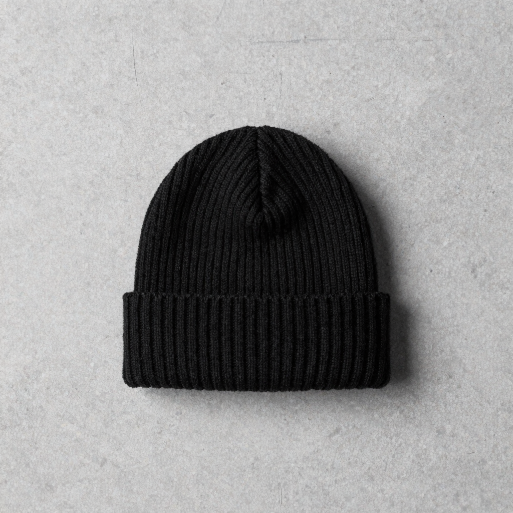 Ribbed structured beanie