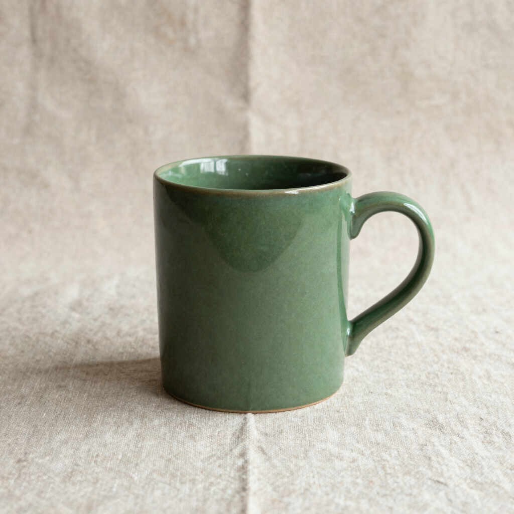 Hand-Thrown Matte Forest Mug
