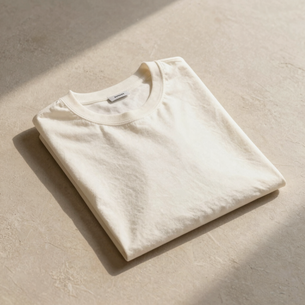 Camiseta Básica Algodão Cru