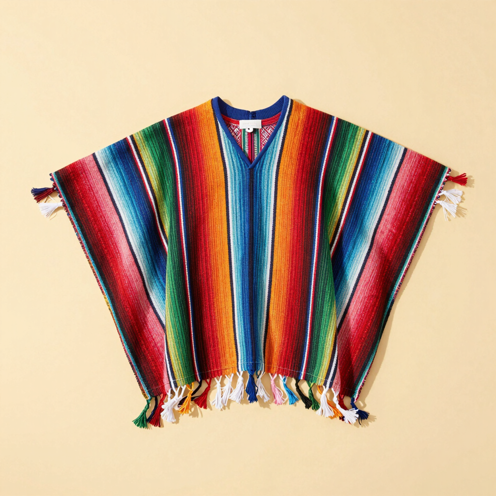 Poncho Artesanal Sol de Celaya