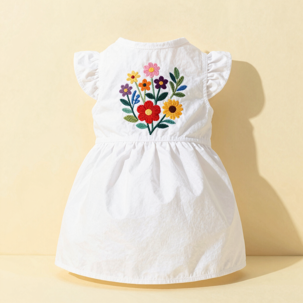 Vestido Bordado Flor de Mayo