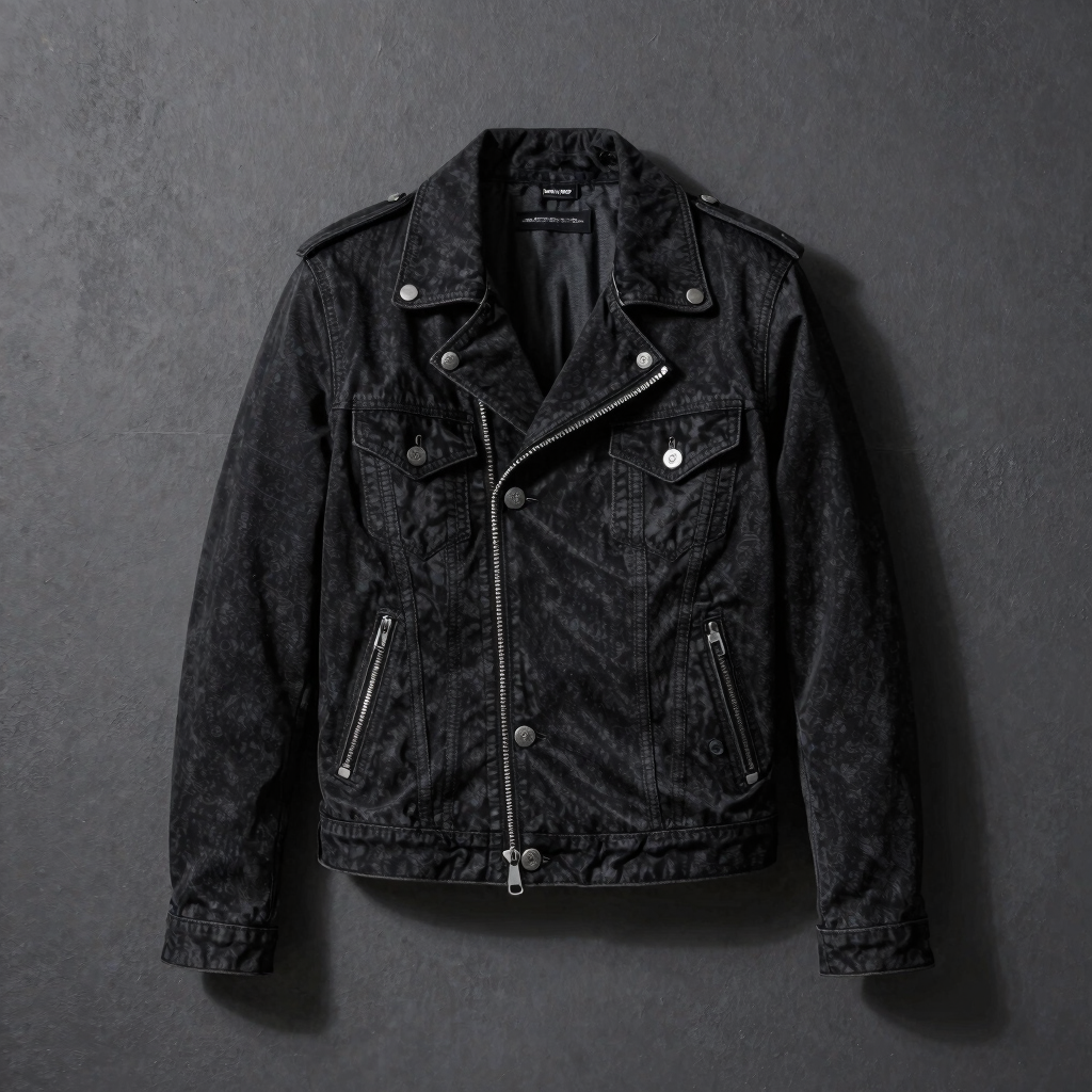 Technical Moto Denim Jacket