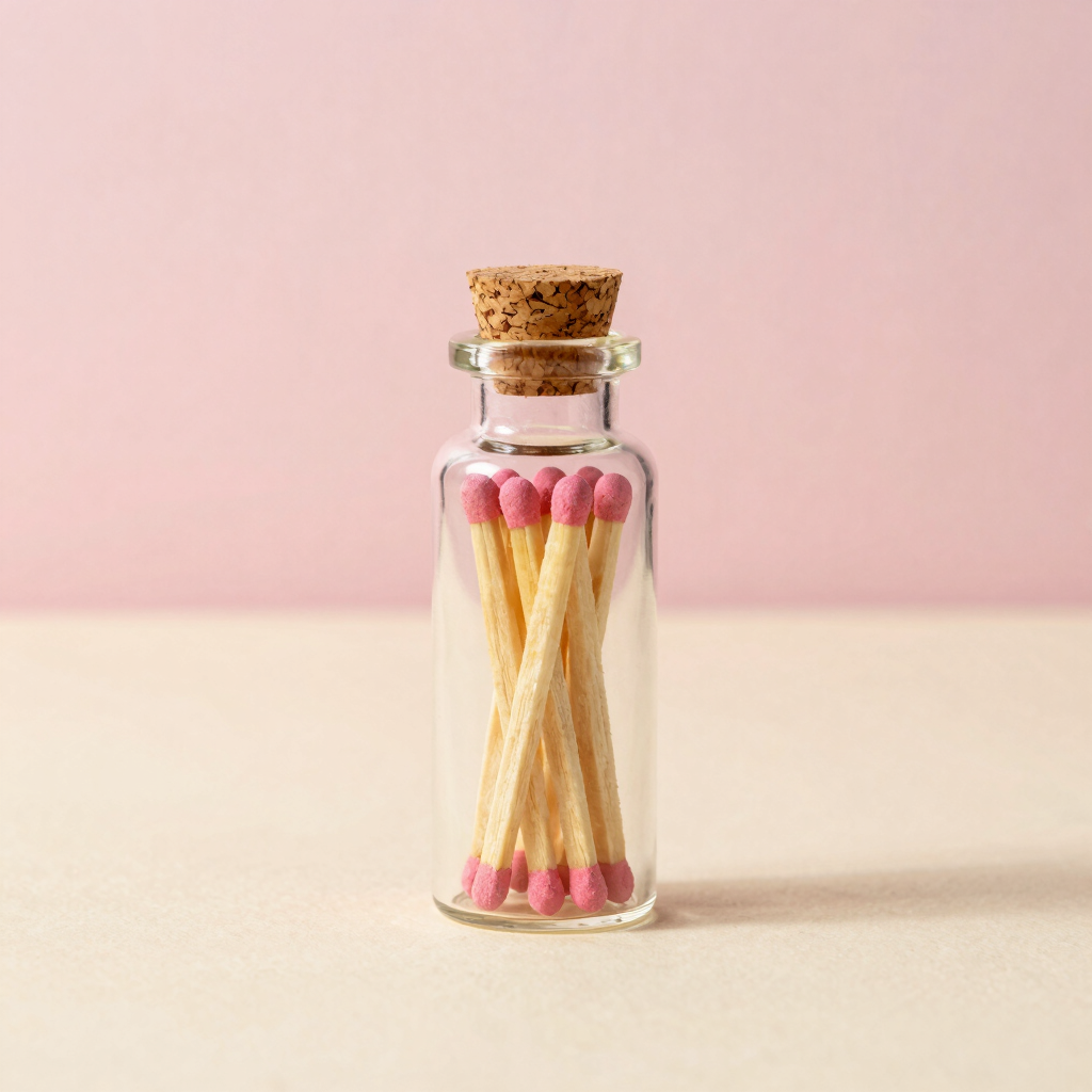 Blush Glass Apothecary Matches
