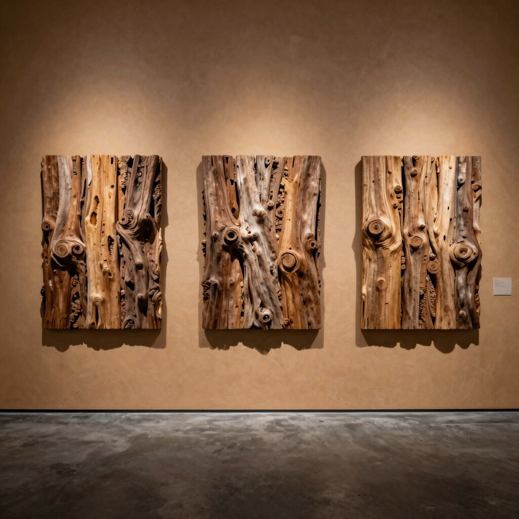 Tide Driftwood Triptych