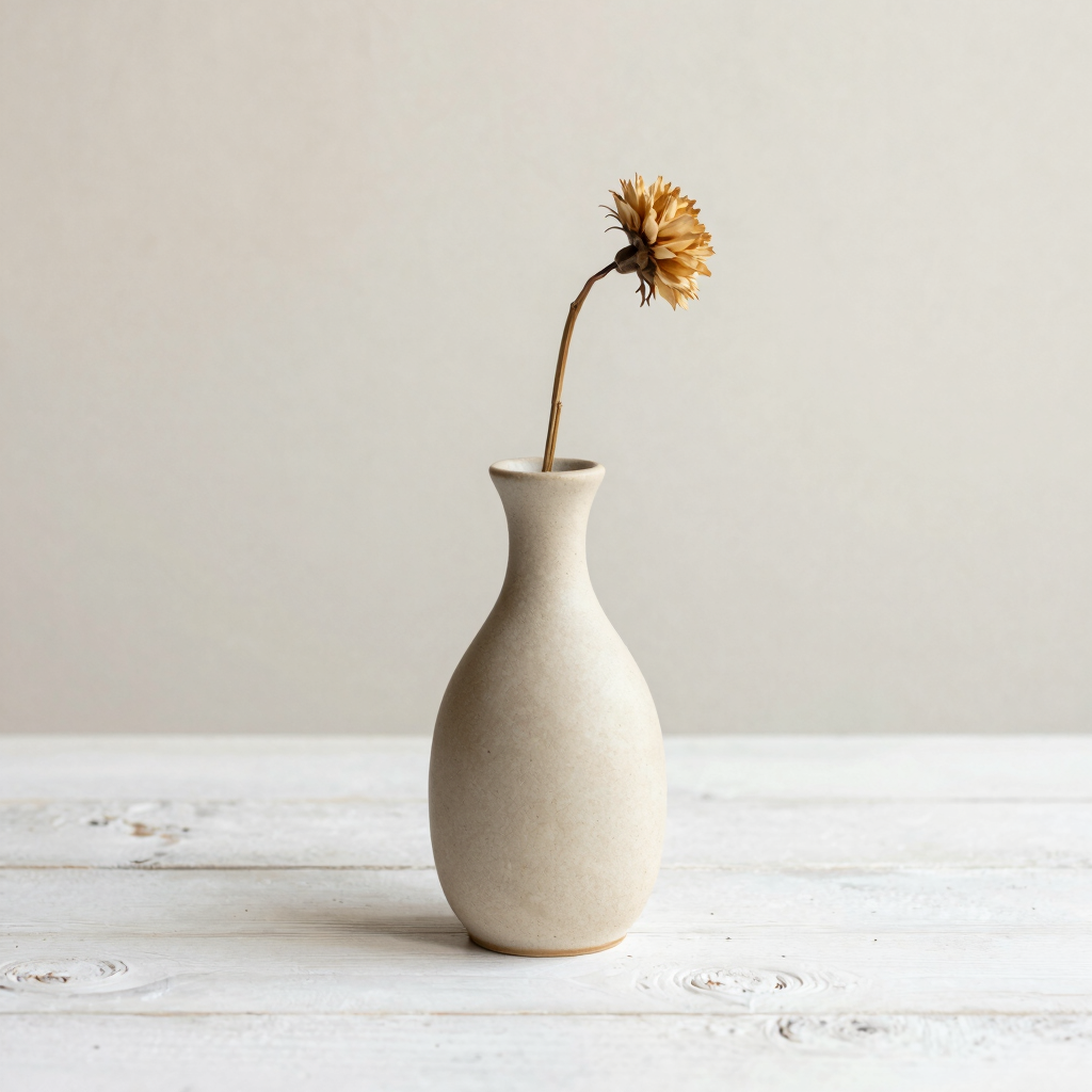 Minimalist Ceramic Bud Vase