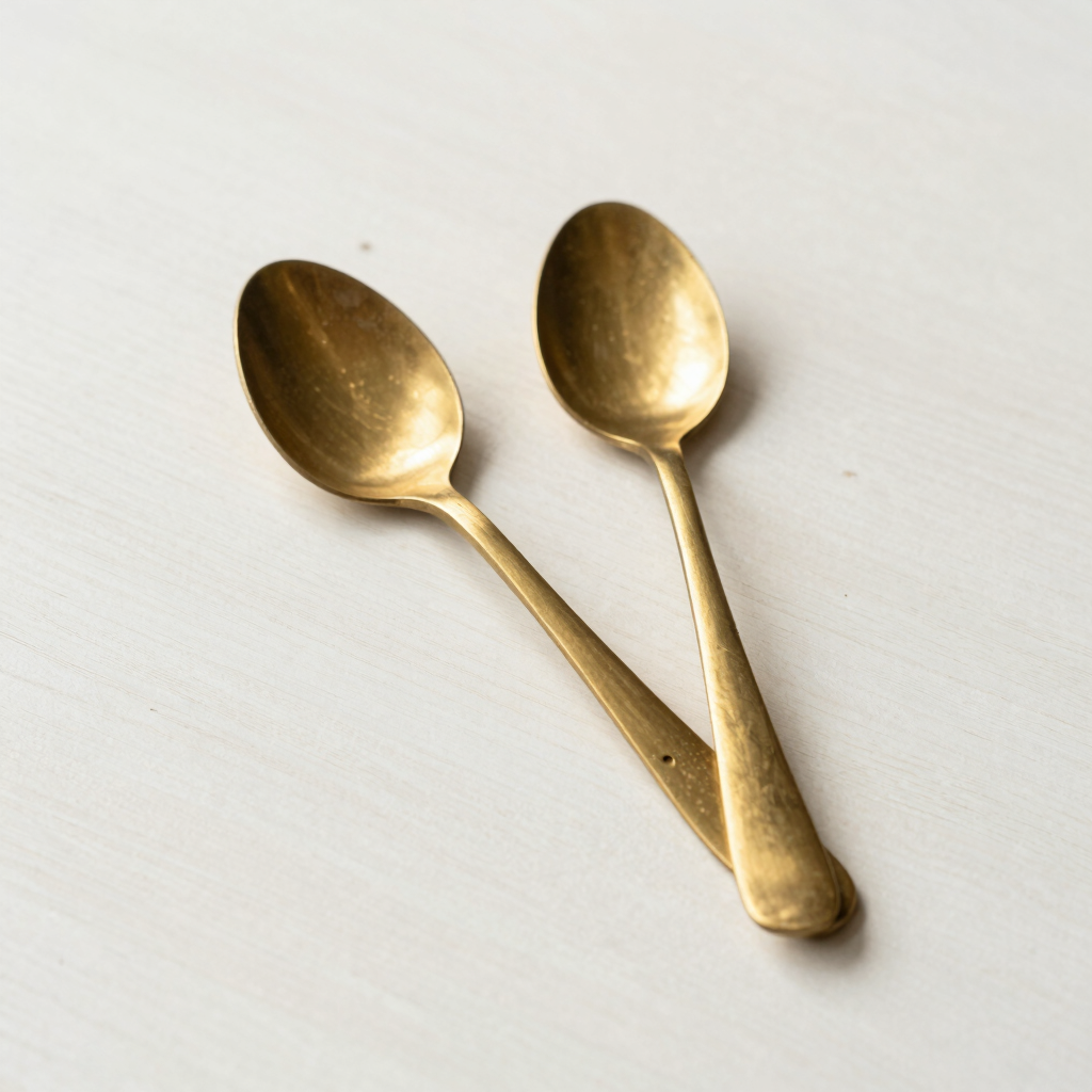 Hand-Forged Brass Spoon Set