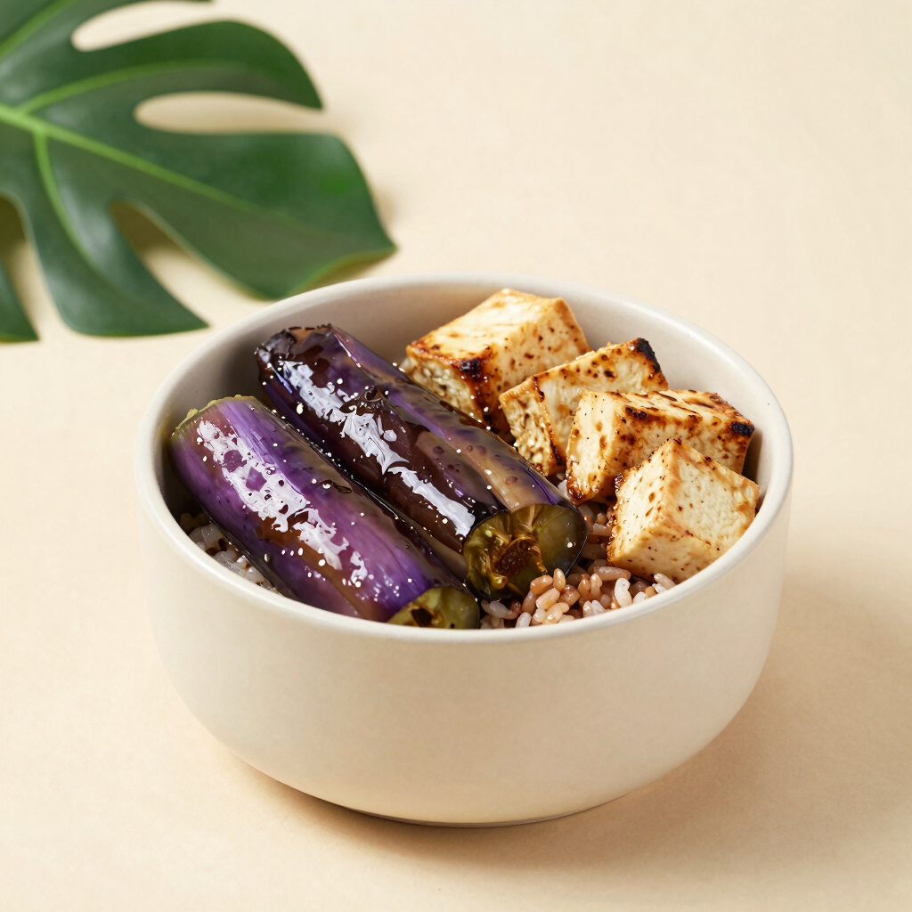 Miso Glazed Eggplant Bowl