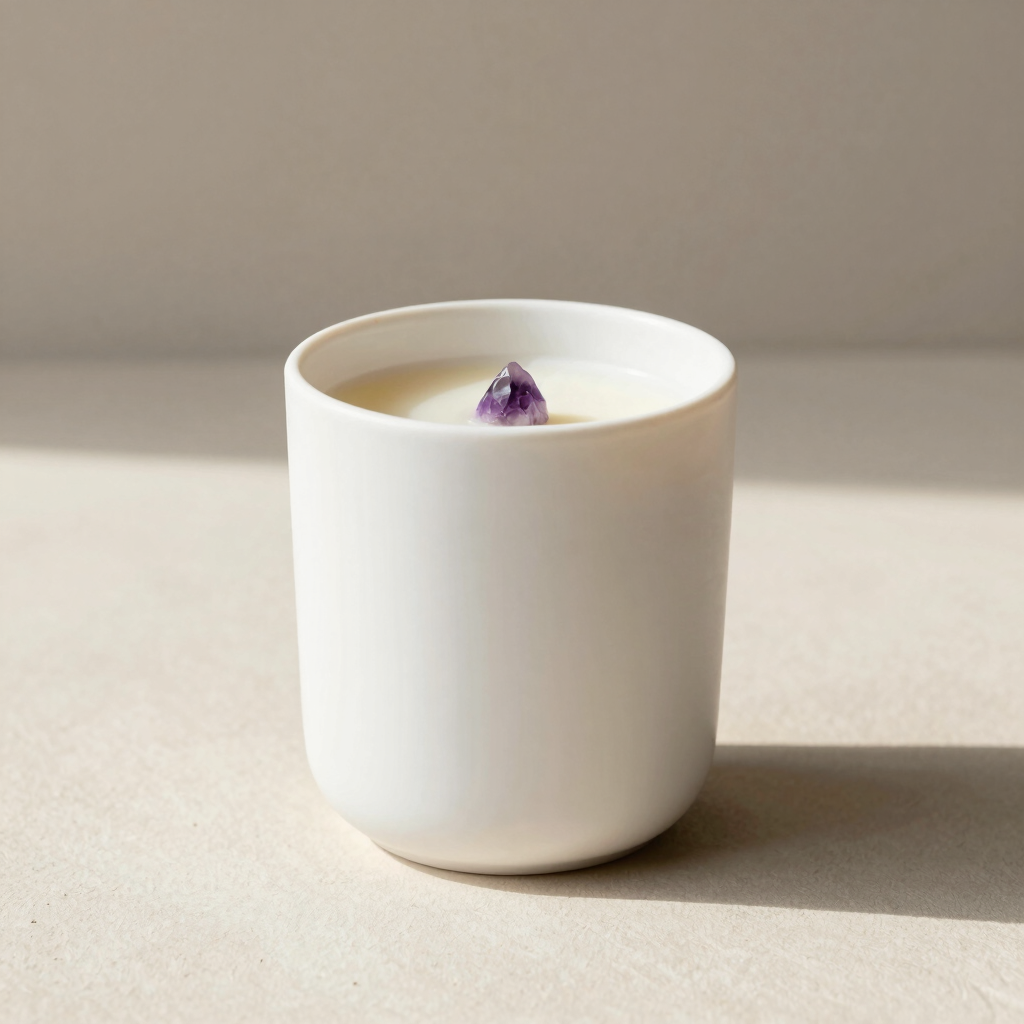 Hand-Poured Soy Amethyst Candle