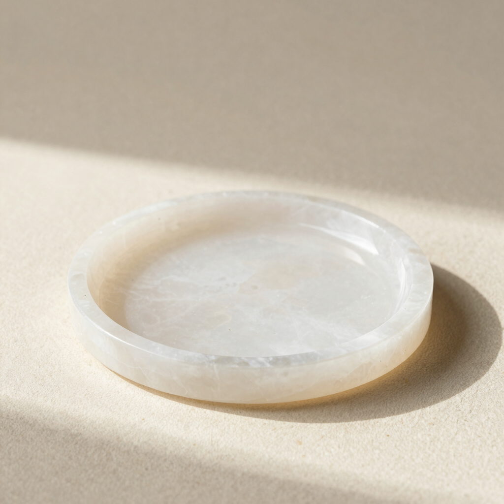 Polished Selenite Cleansing Plate