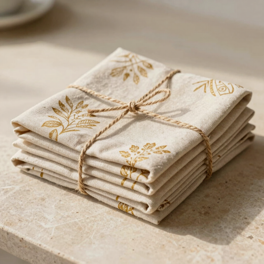 Aureum Cotton-Linen Napkin Set