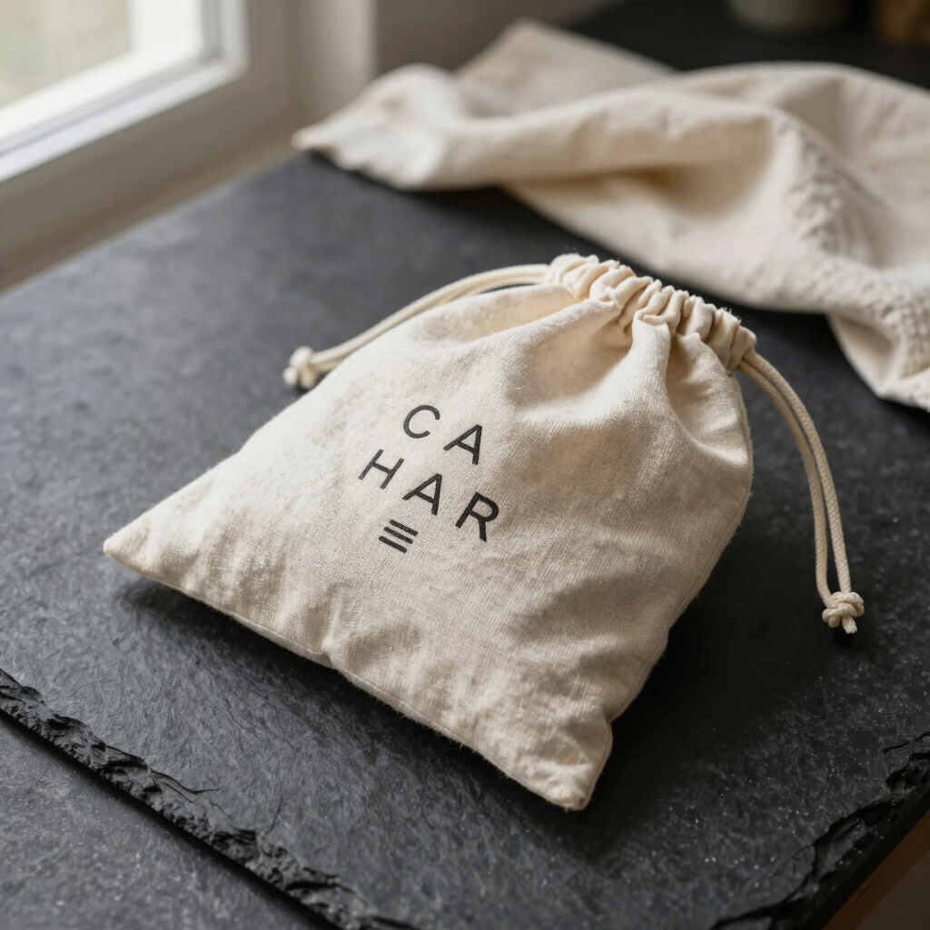 Oat-Cream Belgian Linen Bread Bag