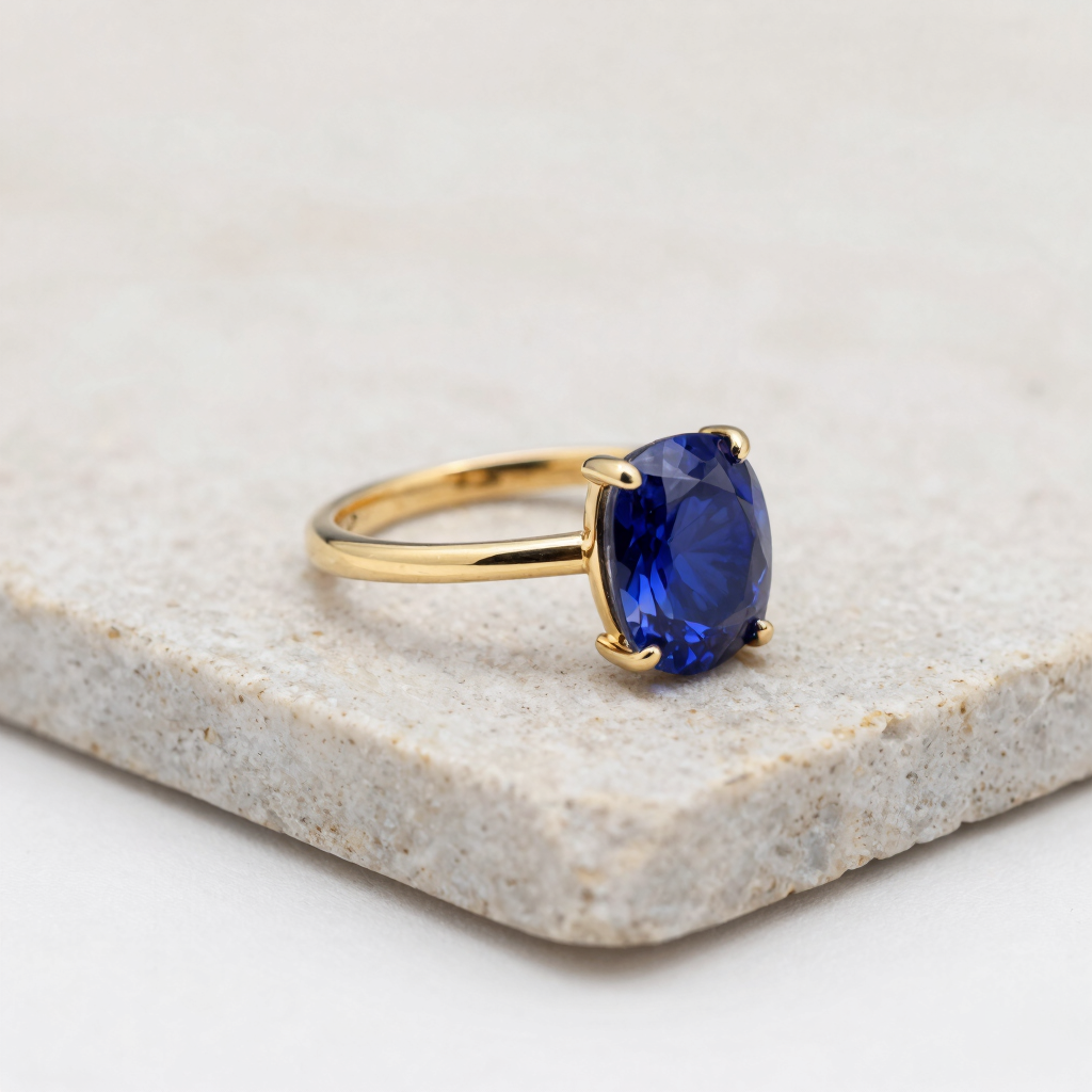 Neelum Valley Sapphire Ring