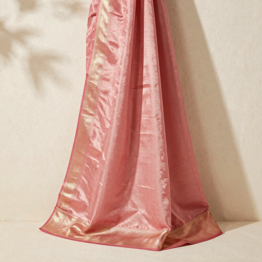 Rose Pink Banarasi Churidhar Set