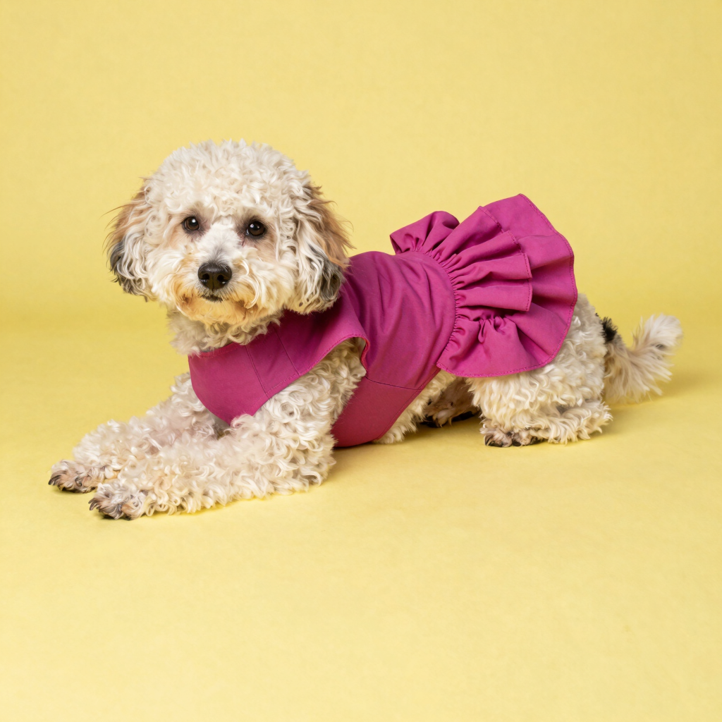 Vestido de Olanes "Dulce Magenta"