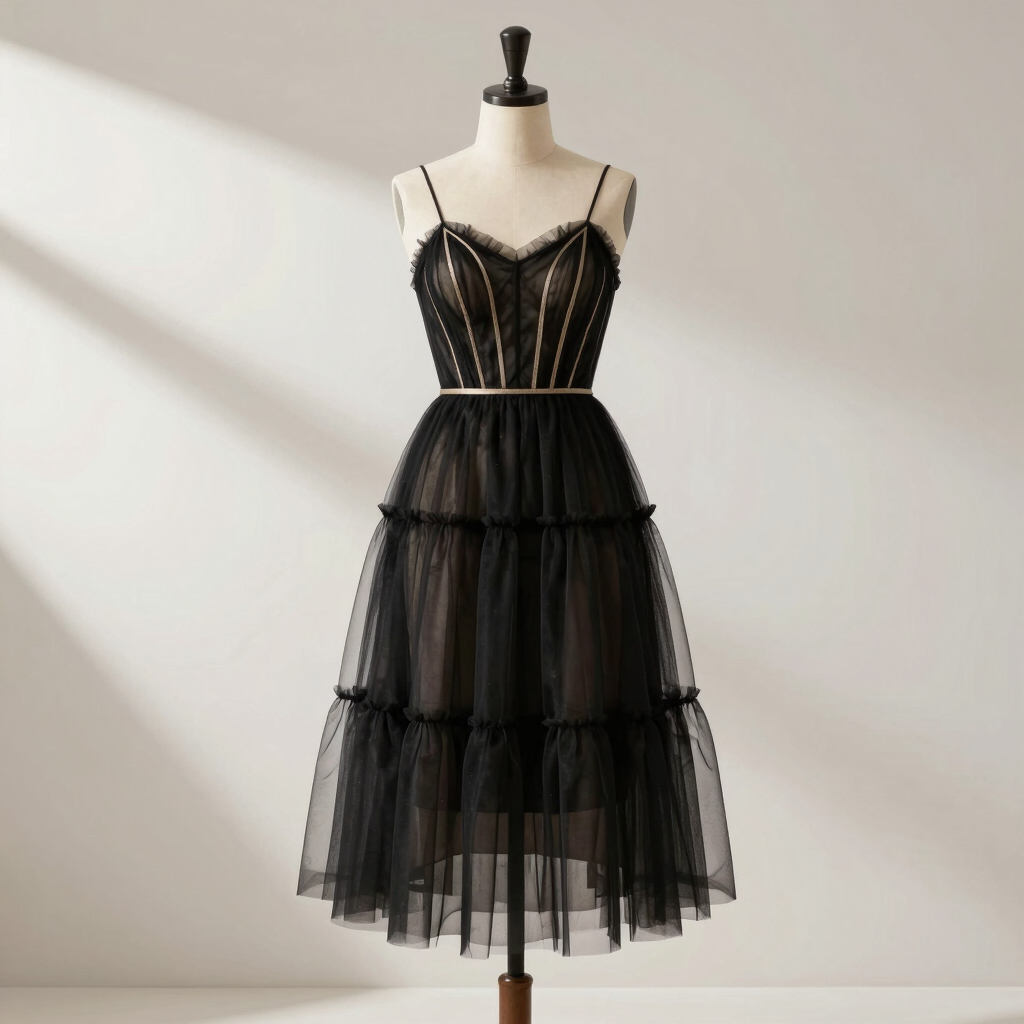 Seraphina Tiered Tulle Midi