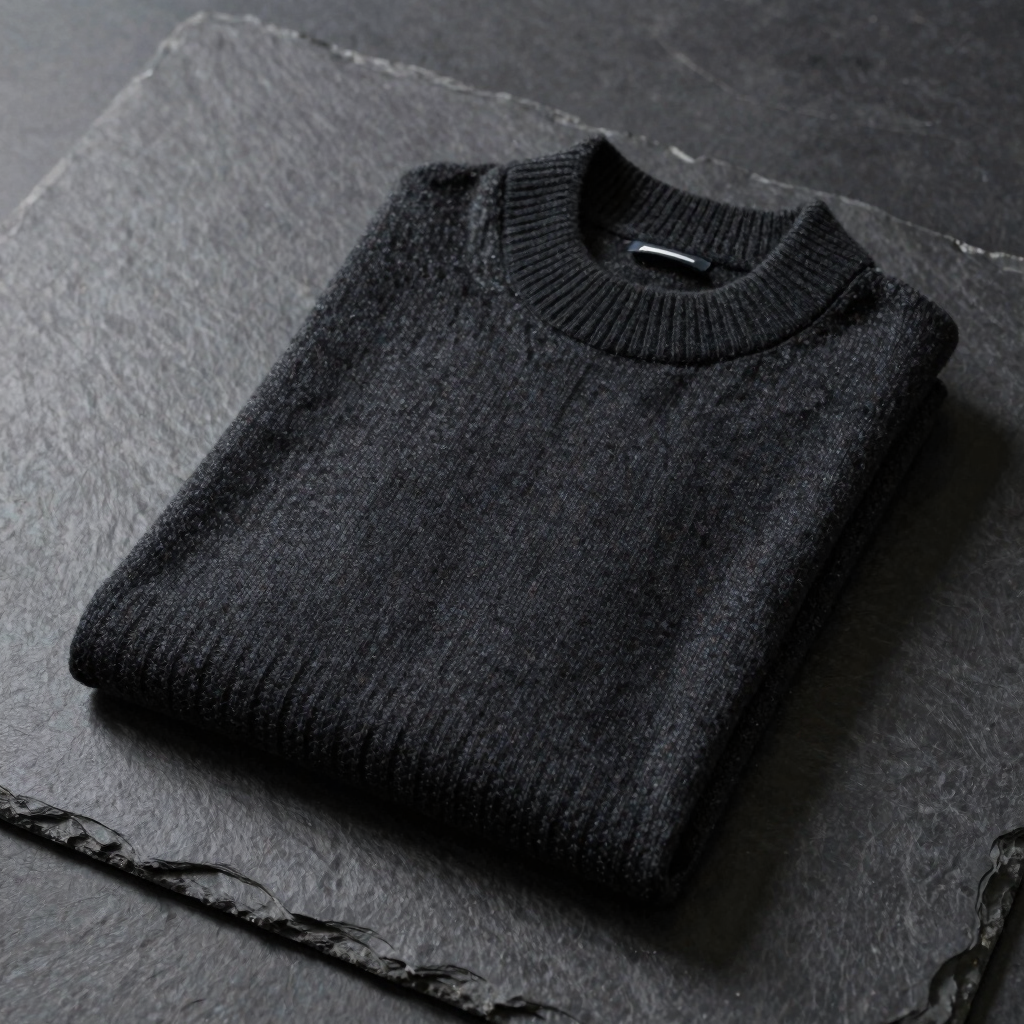 Structured Merino Wool Mockneck