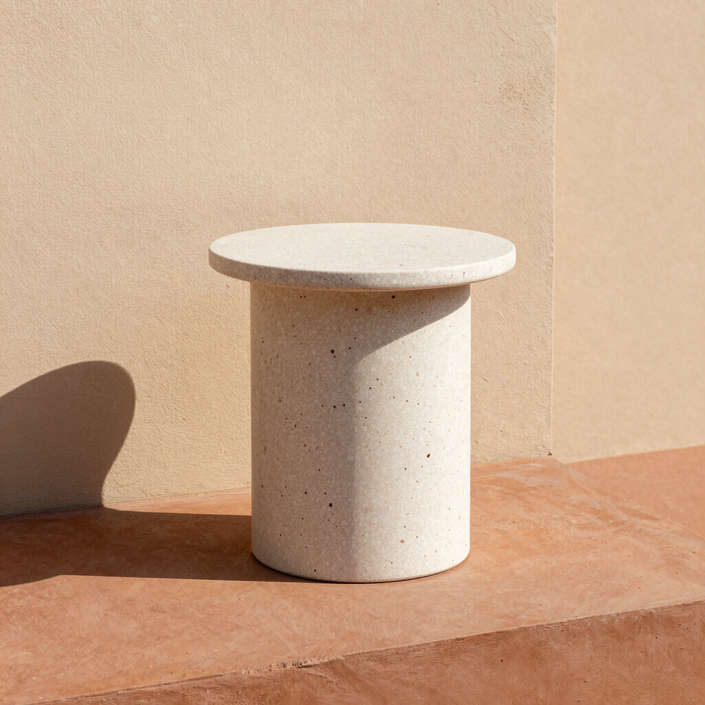 Cylinder Terrazzo Side Table