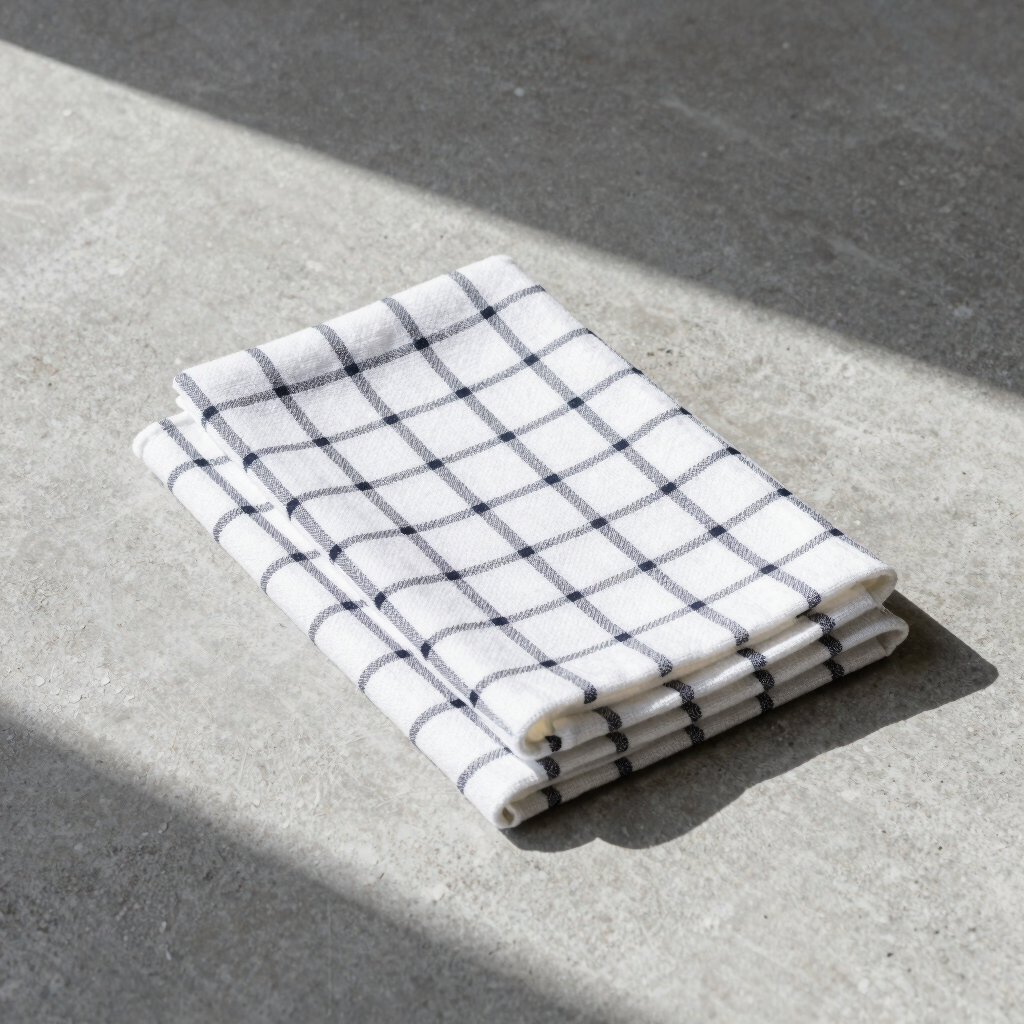 Architectural Grid Kitchen Towels