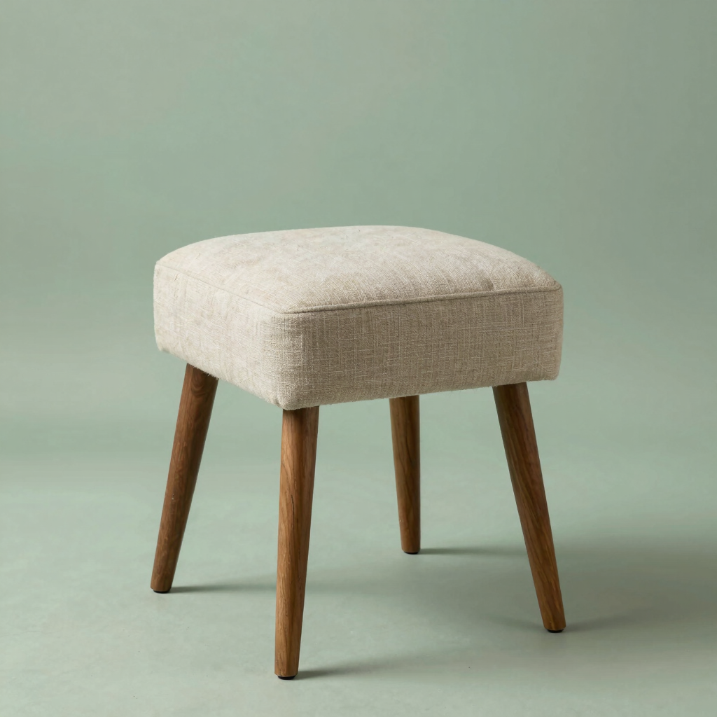 Low-Back Swivel Oatmeal Counter Stool