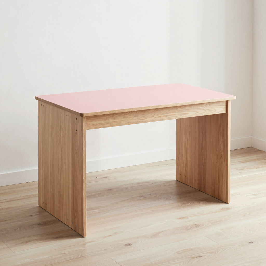 Haldon Gaming Desk in Pastel Blush
