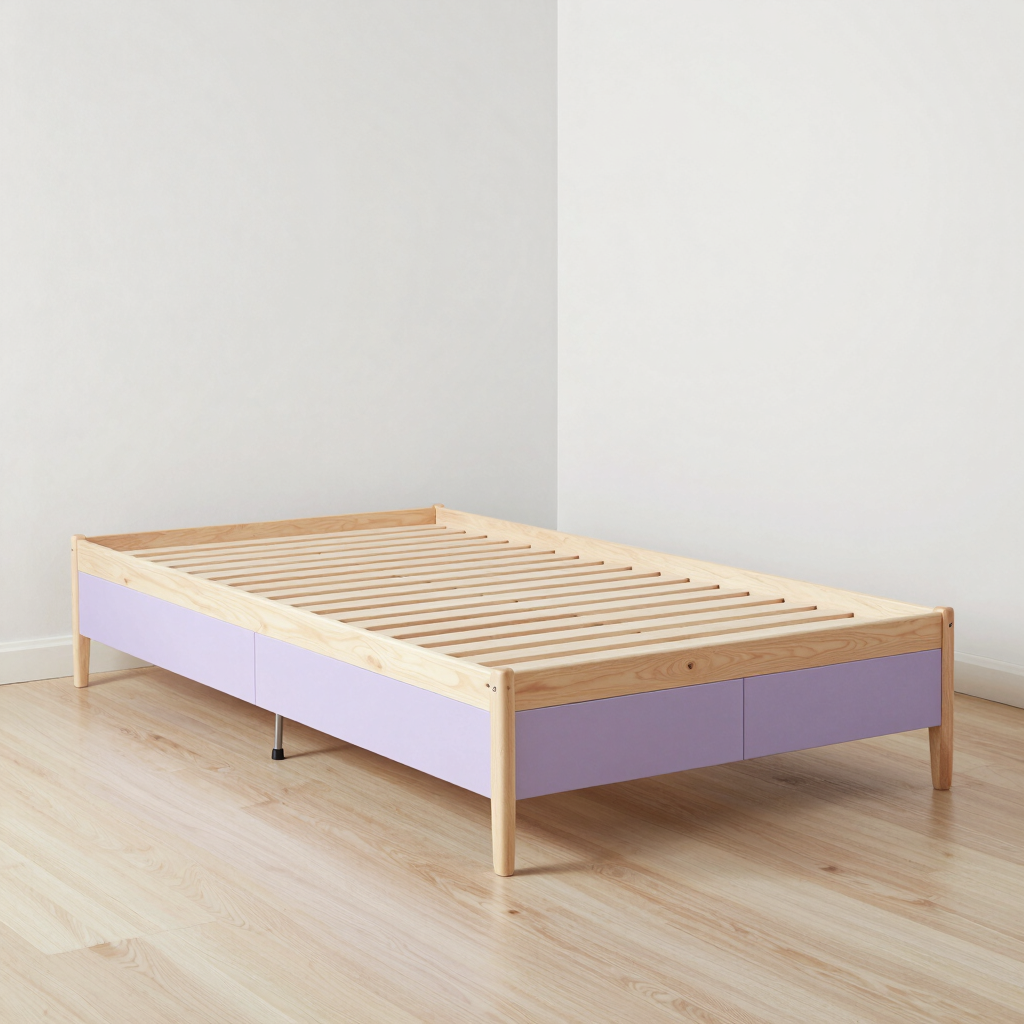 Soren Full Bed with Lavender Drawers