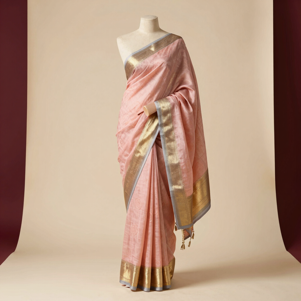 Classic Handloom Linen Saree
