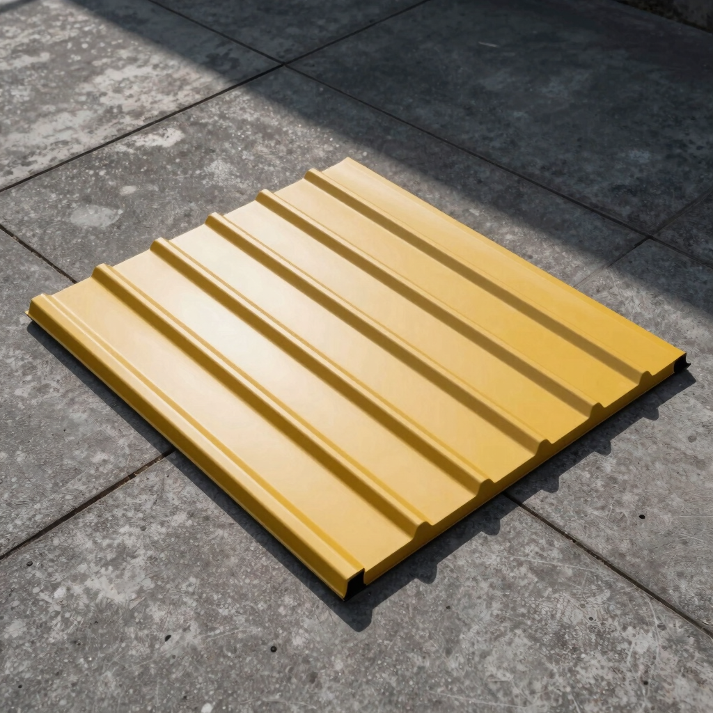 Golden Ochre Metal Panel