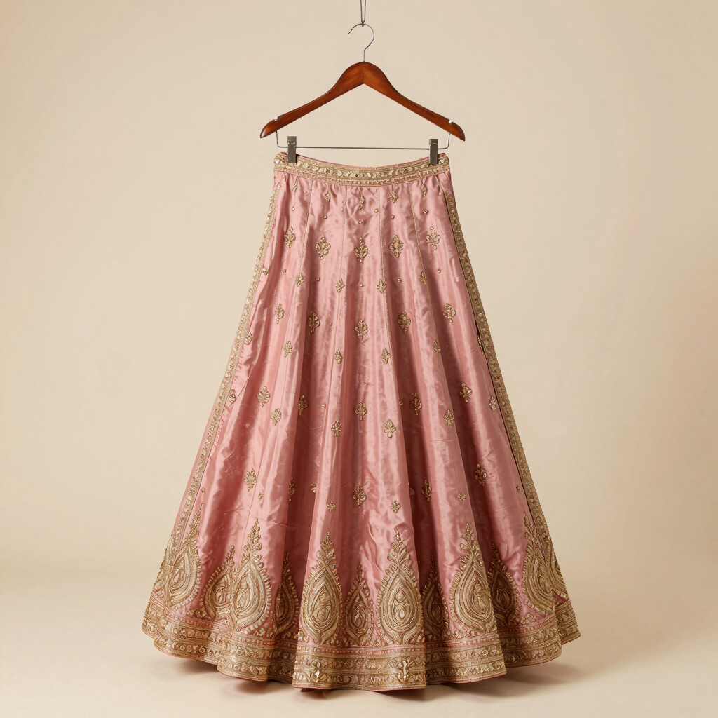 Gulabi Silk Lehenga Set