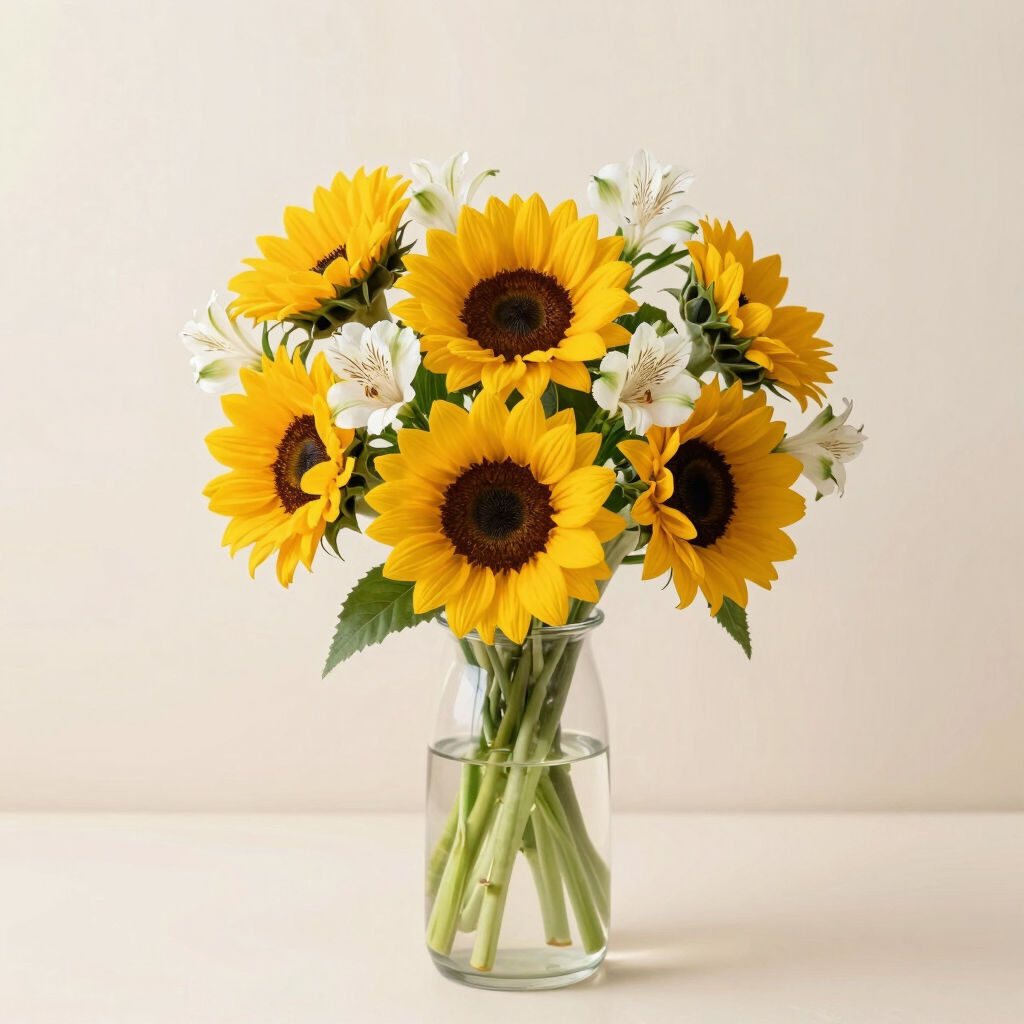 Joya de Girasoles y Flores Silvestres