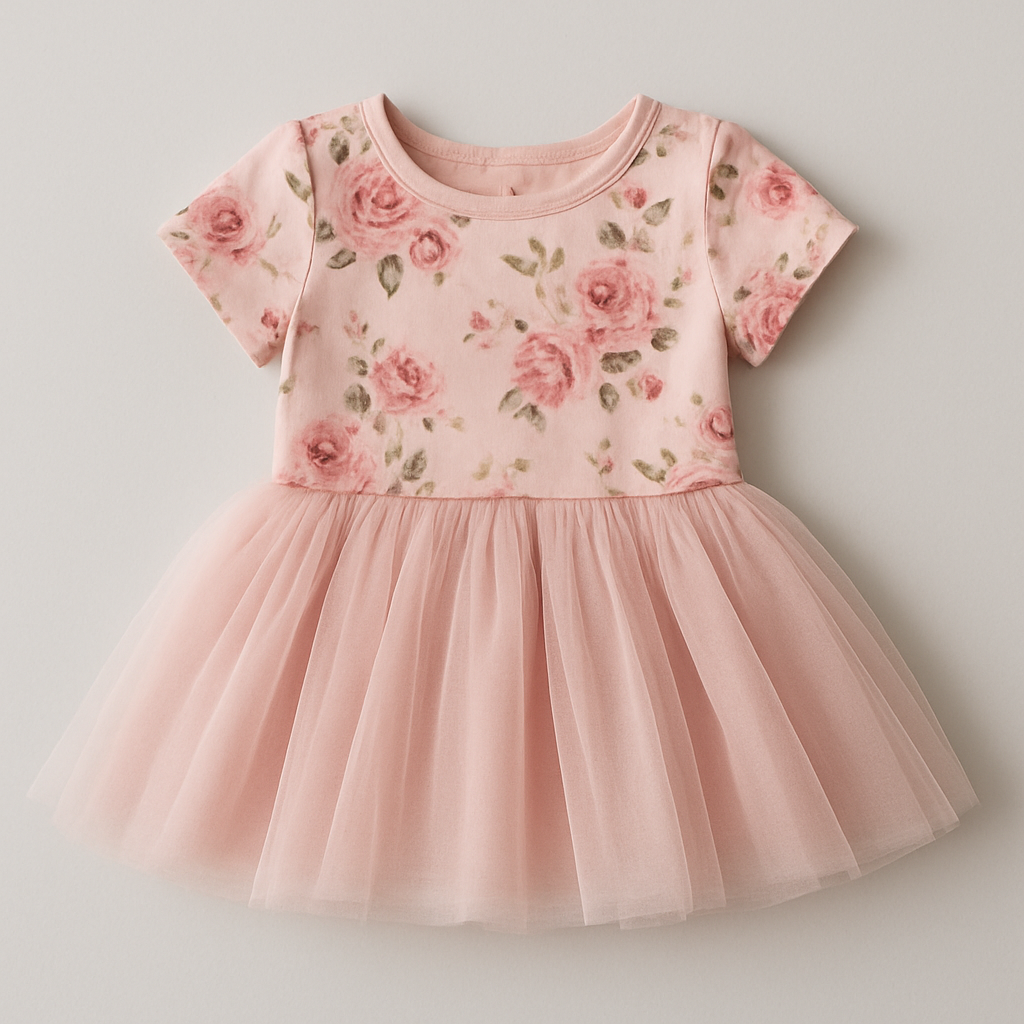 Vestido Artesanal Flor de Durazno