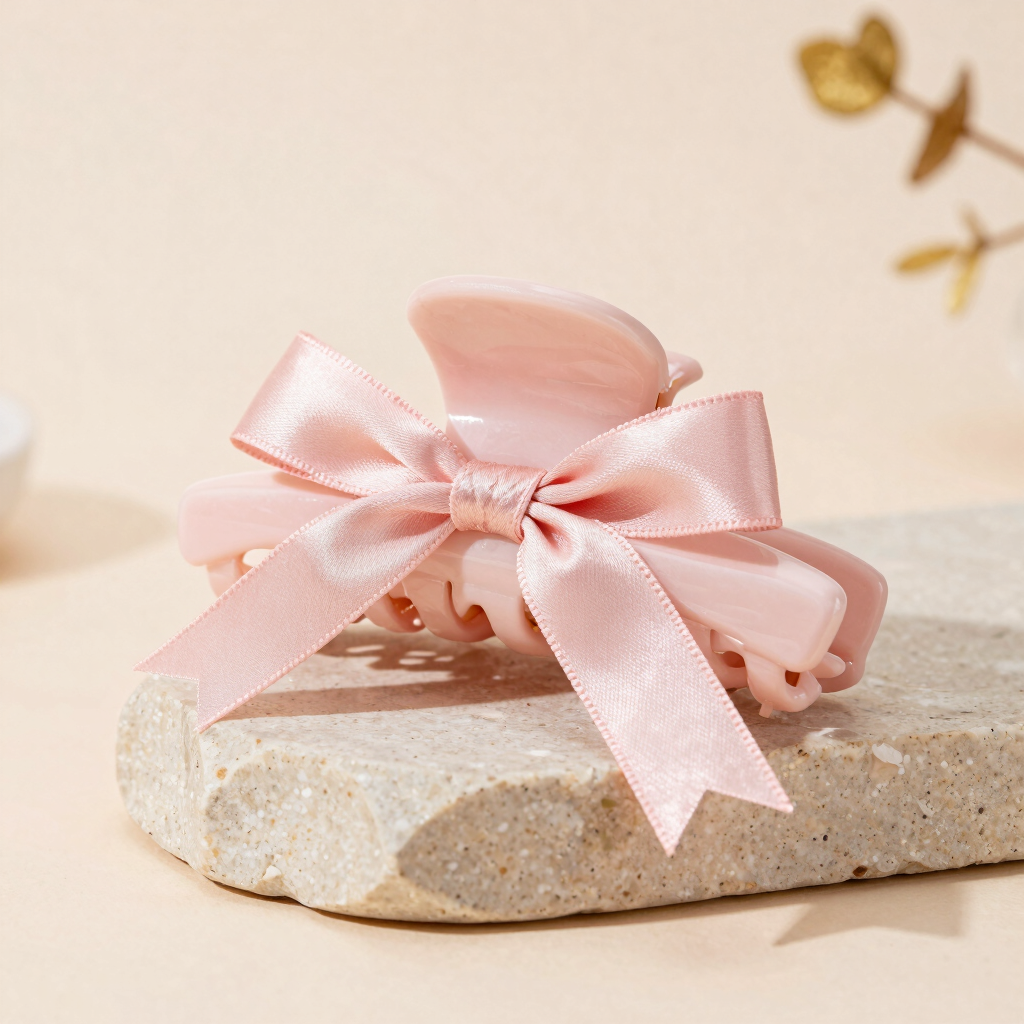 Satin Ribbon Hair Claw