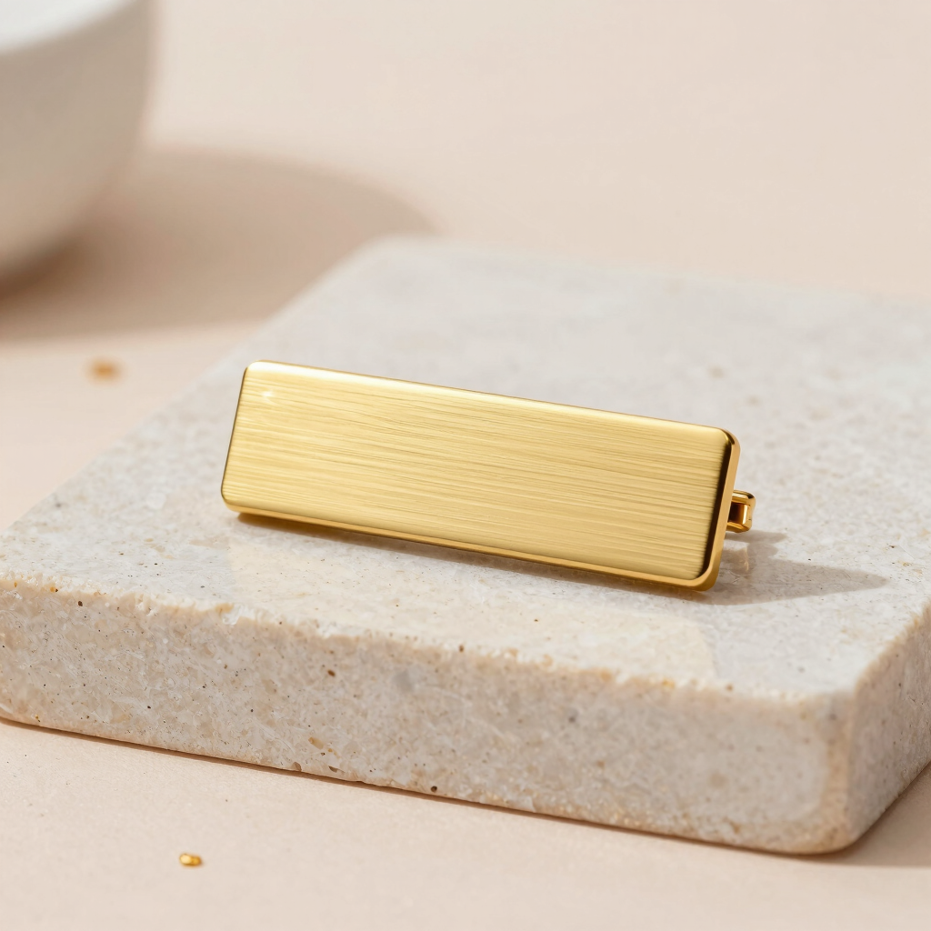 Brushed Gold Statement Barrette