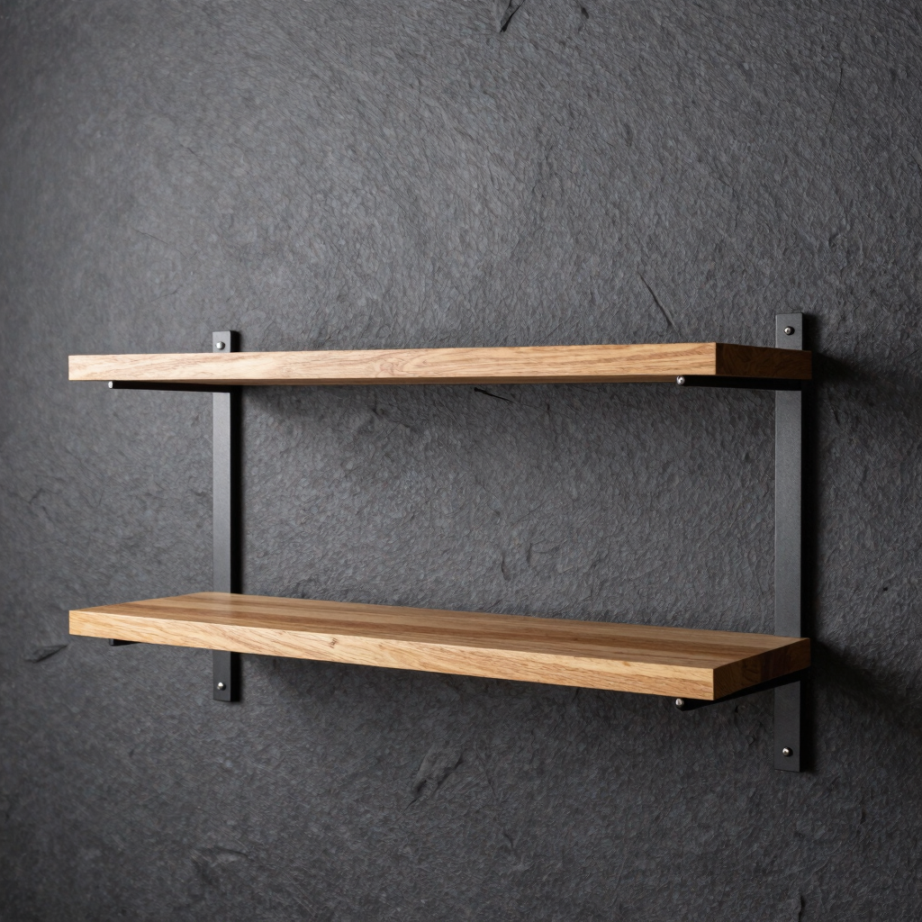 Slate & Oak Floating Shelf