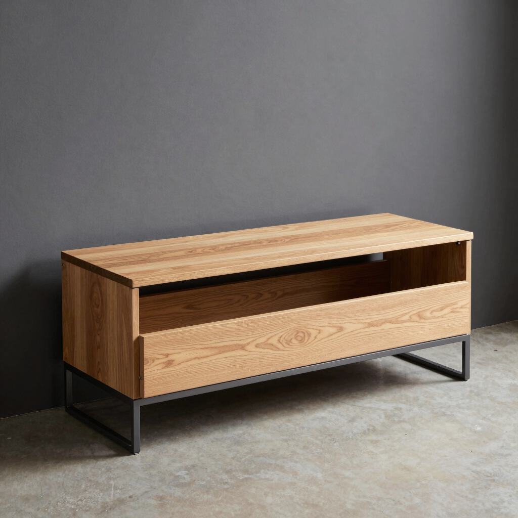 Steel Frame Storage Bench