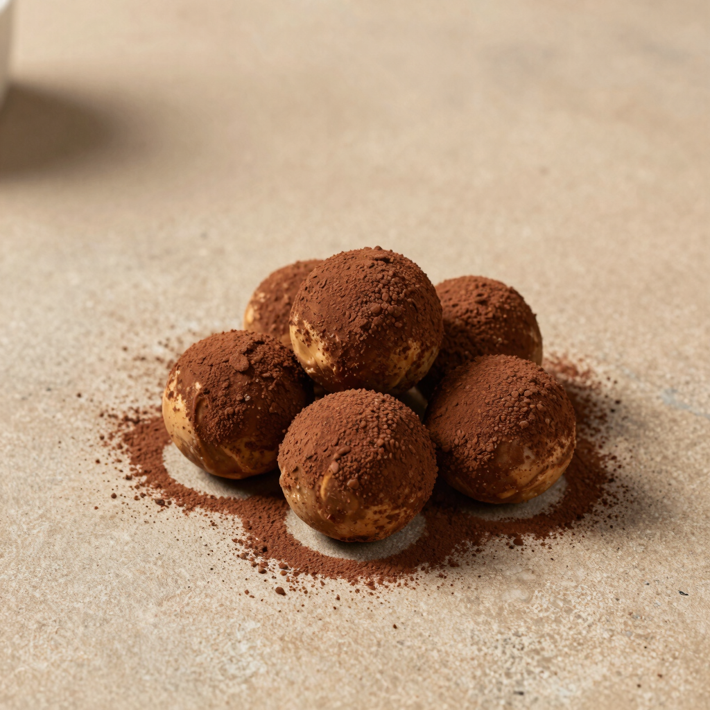Spiced Peanut Butter Date Truffles