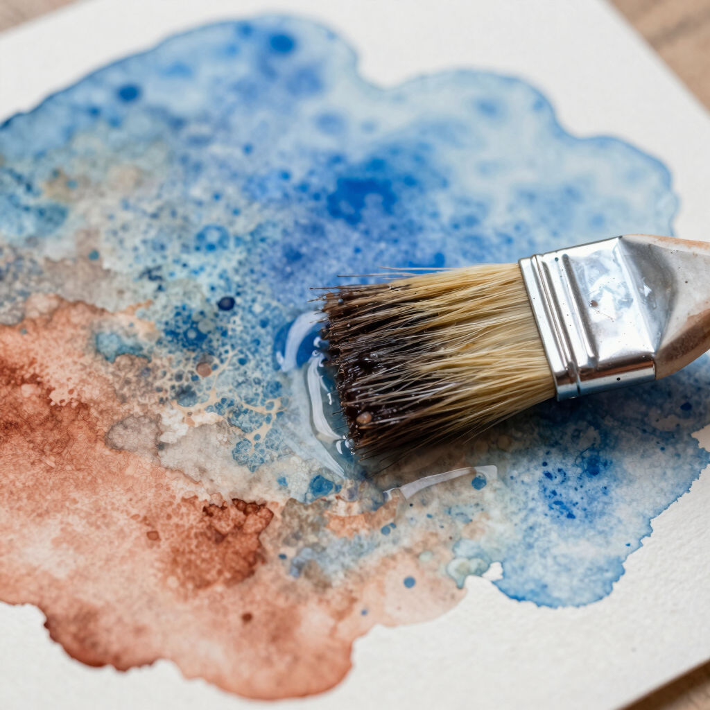 تحدي الرسم الحر بالألوان المائية