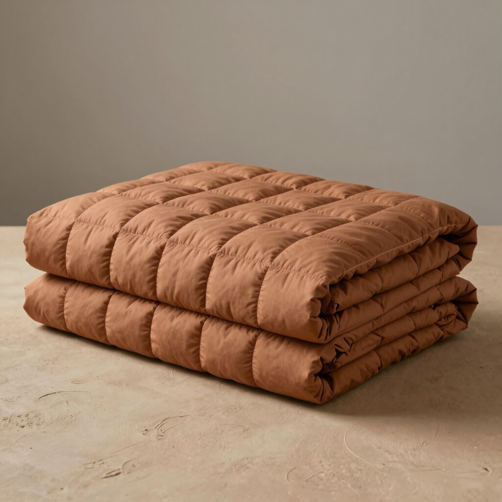 Clay Grid Bed Quilt