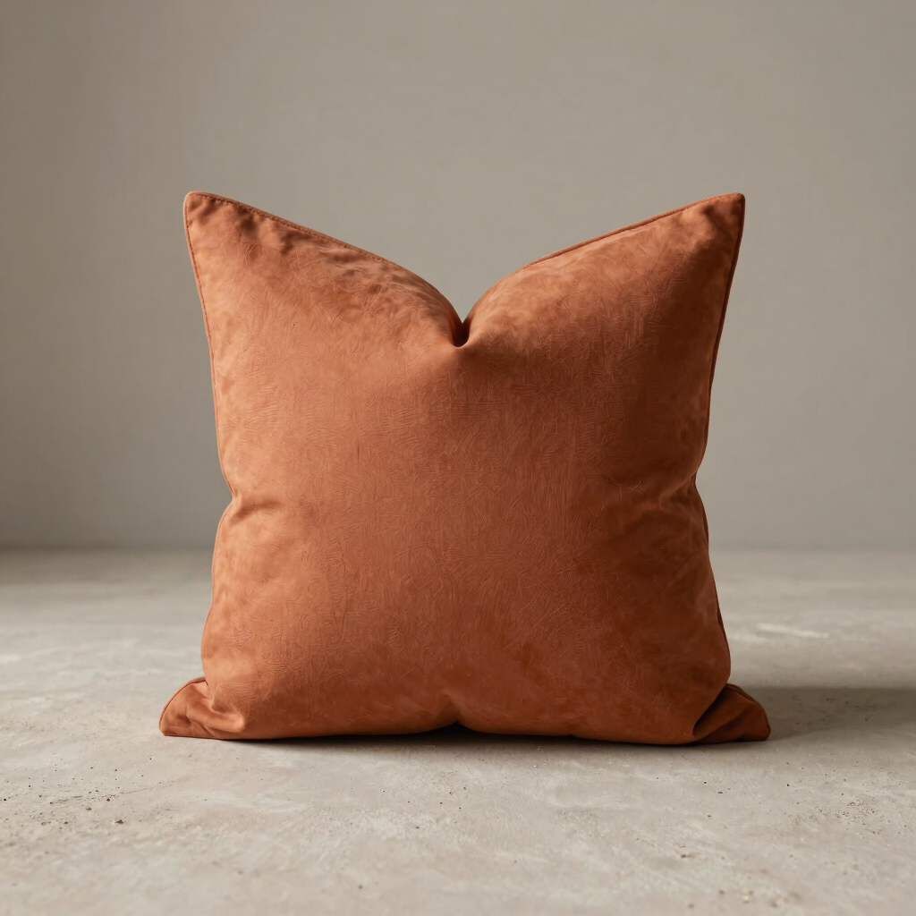 Terracotta Bouclé Accent Pillow